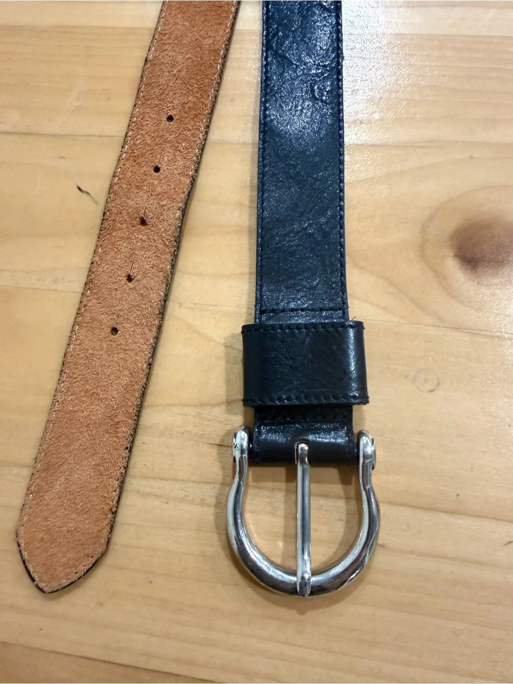 Eddie Bauer Genuine Leather Belt – Made in USA – Size M